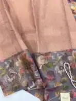 Festive spark (Silk by Linen) - Peach - Image 2