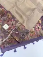 Festive spark (Silk by Linen) - Dusty tan