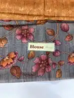Seetha (Tussar silk) - Mustard - Image 4