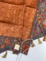 Seetha (Tussar silk) - Orange