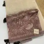 Navya (Flamingos on silk) - Chocolate