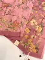 Shilpa (Crushed tissue silk) - Rose