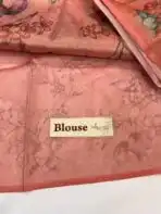 Shilpa (Crushed tissue silk) - Peach - Image 3