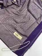 Mridhula (Banarasi semi silk) - Violet - Image 3