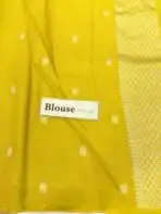 Mridhula (Banarasi semi silk) - Yellow - Image 4