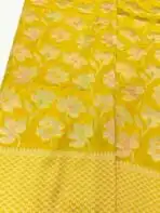 Mridhula (Banarasi semi silk) - Yellow - Image 2