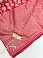 Mridhula (Banarasi semi silk) -  Hot pink - Image 3