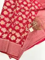 Mridhula (Banarasi semi silk) -  Hot pink