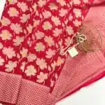 Mridhula (Banarasi semi silk) -  Hot pink