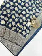 Mridhula (Banarasi semi silk) - Dark teal