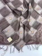 Paarijatham (Jute silk) - Grey