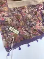 Festive spark (Silk by Linen) - Dusty tan - Image 3