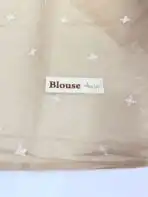 Tessa (Pure Organza-cotton blend) - Beige - Image 4