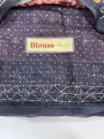 Monica (Katha embroidered Chanderi) - Dusty rose - Image 4