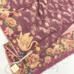 Mila (Tussar silk) - Mauve