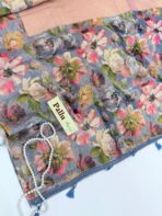 Festive spark (Silk by Linen) - Peach - Image 3