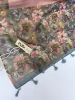 Festive spark (Silk by Linen) - Pink - Image 3