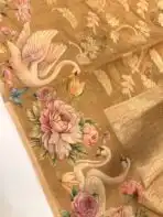 Mila (Tussar silk) - Mustard - Image 2