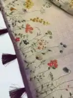 Sia (Embroidered Linen) - Purple - Image 3