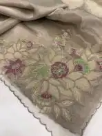 Merlin (Pure designer Organza) - Muted Taupe - Image 3
