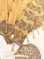 Let’s bloom (Muga cotton) - Walnut