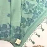 Let’s bloom (Muga cotton) - Soft blue