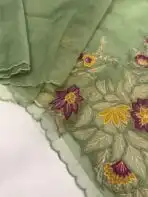 Merlin (Pure designer Organza) - Pistachio Green