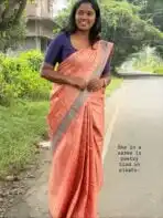 Senthamarai (Kancheevaram soft silk) - Tangerine
