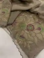 Merlin (Pure designer Organza) - Muted Taupe - Image 2