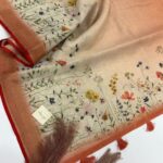 Sia (Embroidered Linen) - Tangerine