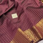 Mayilini (Banarasi soft silk) - Coffee brown
