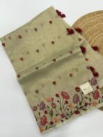Ayla (Kora tissue silk) - Tea green