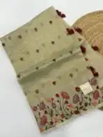 Ayla (Kora tissue silk) - Tea green