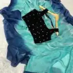 Aura (Dual tone space silk) - Sea blue
