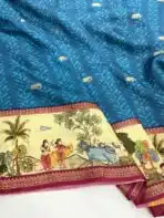Pretham (Viscose silk) - Indigo - Image 2
