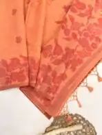 Let’s bloom (Muga cotton) - Apricot