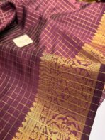 Mayilini (Banarasi soft silk) - Coffee brown - Image 2