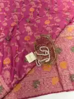 Madhuri (Banarasi silk) - Rose - Image 2