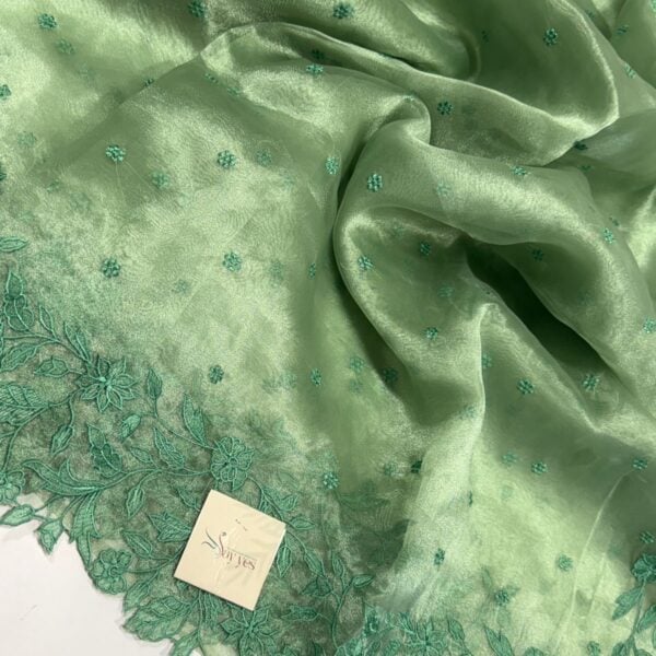 Jenifer (Glass Organza) - Emerald