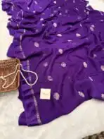 Aandal (Viscose Jute silk) - Royal Purple - Image 2