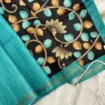 Anvita (Tussar silk) - Rama blue