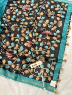 Anvita (Tussar silk) - Rama blue - Image 3