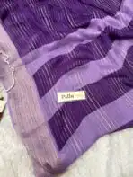 Bhumi (Semi Mysore crepe) - Violet - Image 4
