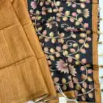 Anvita (Tussar silk) - Earthy Mustard