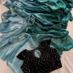 Aura (Dual tone space silk) - Peacock Blue