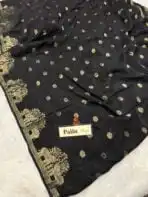 Aandal (Viscose dola silk) - Black - Image 4