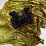 Aura (Dual tone space silk) - Golden Olive
