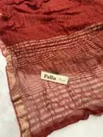 Elara ( Viscose georgette) - Burnt brown - Image 6