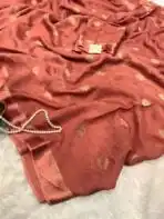 Aandal (Viscose Jute silk) - Burnt Peach - Image 2