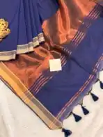 Zoya (Mul cotton) - Royal blue